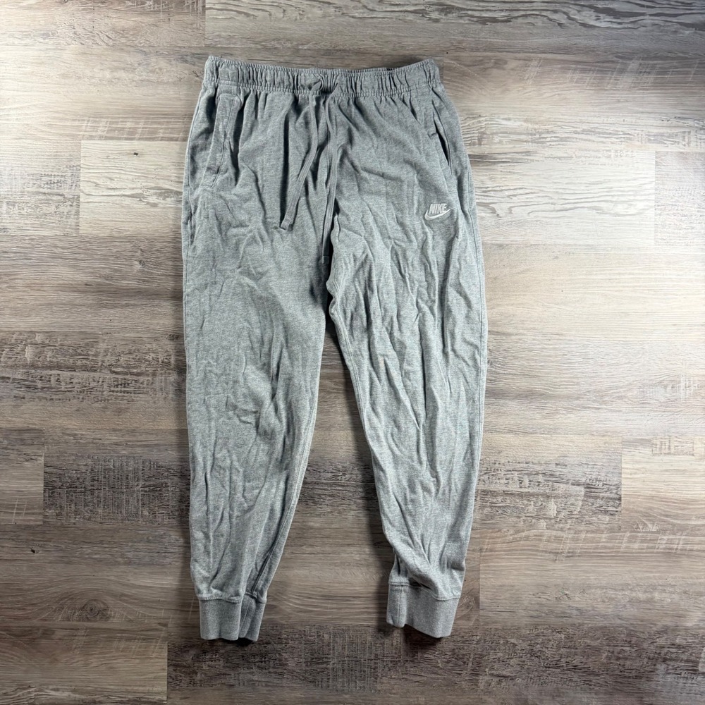 Nike Mens Sportswear Joggers Gray Heather Jersey Sweatpants Size Medium